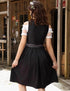 3-teiliges Dirndl Midi Set | Kleid, Schürze & Bluse inklusive | Ideal für das Oktoberfest
